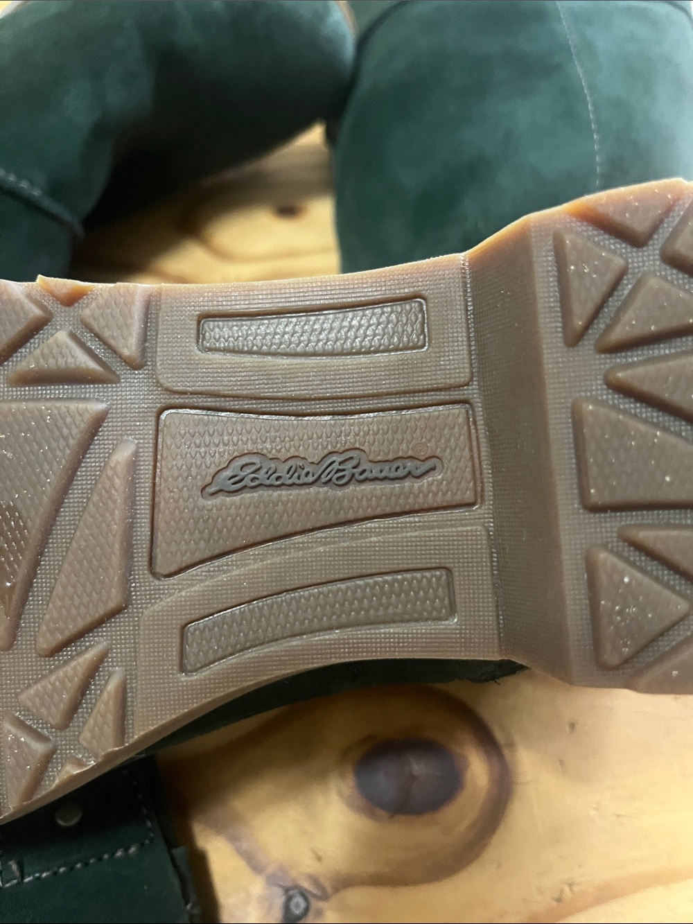 Eddie Bauer Trace Boots Tall Suede in Dark Green Waterproof - Picture 2 of 9